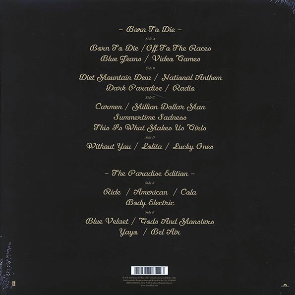Lana Del Rey  LP -  Born To Die: The Paradise Edition
