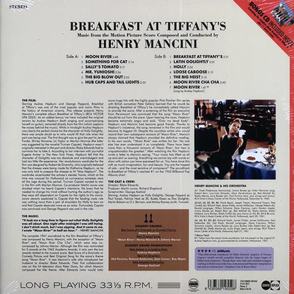 Henry Mancini  LP -  Breakfast At Tiffany's: Music From The Motion Picture (+ 12 bonus tracks) (DMM) (incl. CD)
