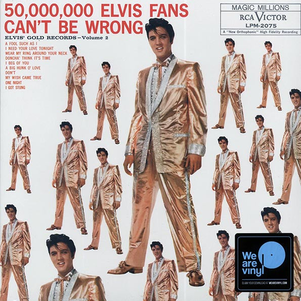 Elvis Presley  LP -  50,000,000 Elvis Fans Can't Be Wrong: Elvis' Gold Records Volume 2 (incl. mp3)