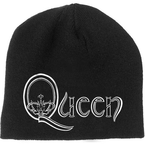 Queen Beanie Hat - Logo