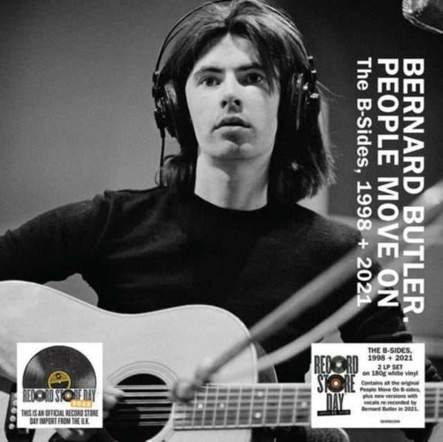 Bernard Butler LP Vinyl Record - People Move On: The B-Sides. 19 98 + 20. 21 (White Vinyl) (Rsd 20. 22)
