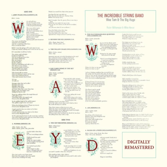 The Incredible String Band CD - Wee Tam & The Big Huge