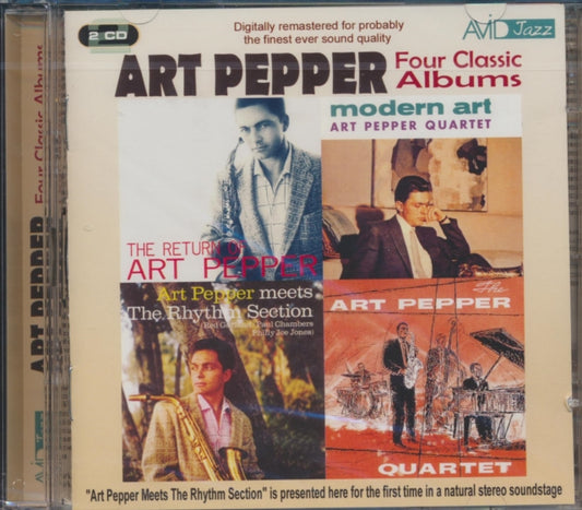 Art Pepper CD - Four Classic Albums (The Return Of Art Pepper / Modern Art / Art Pepper Meets The Rhythm Section / The Art Pepper Quartet)