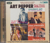 Art Pepper CD - Four Classic Albums (The Return Of Art Pepper / Modern Art / Art Pepper Meets The Rhythm Section / The Art Pepper Quartet)