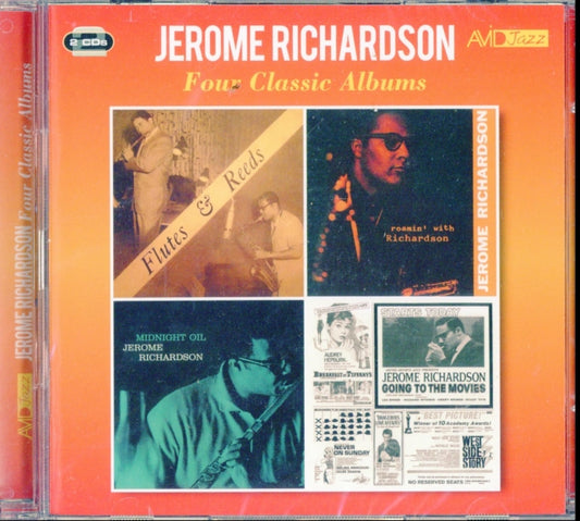 Jerome Richardson CD - Four Classic Albums (Flutes & Reeds / Roamin' With Richardson / Midnight Oil / Going To The Movies)
