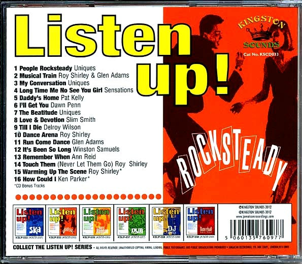 The Uniques, Slim Smith, Dawn Penn, Pat Kelly, Etc.  CD -  Listen Up: Rock Steady