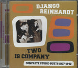 Django Reinhardt CD - Two Is Company - Comp. Studio Duets 19 37-19 42