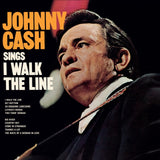 Johnny Cash LP Vinyl Record - Sings I Walk The Line (+4 Bonus Tracks) (Limited Orange Vinyl)