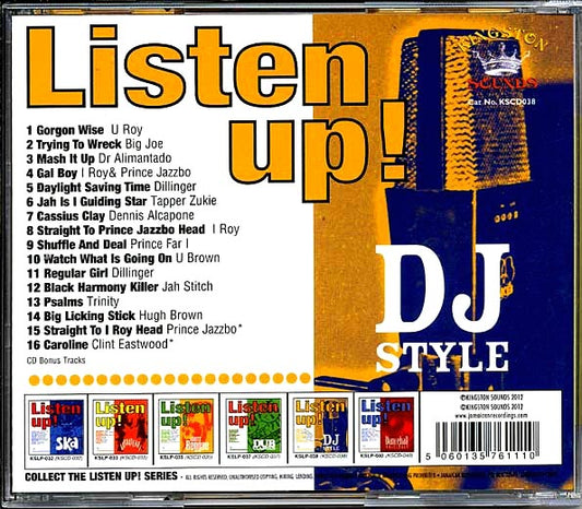 U Roy, Dr. Alimantado, Prince Jazzbo, Prince Far I, Etc.  CD -  Listen Up: DJ Style