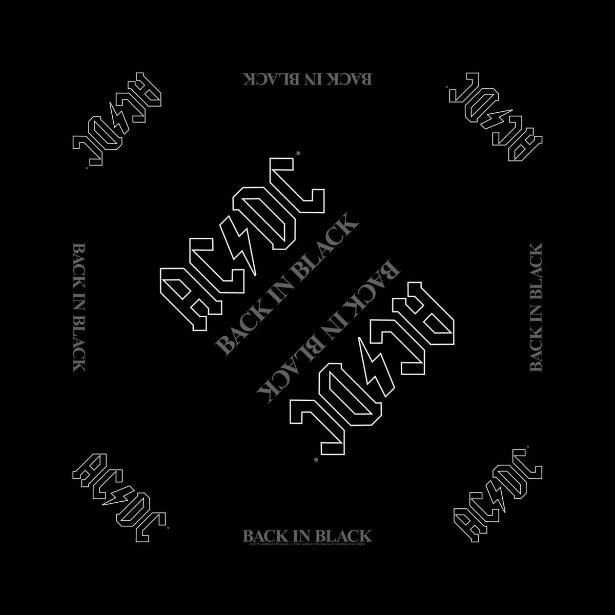 AC/DC Bandana -  Back In Black 