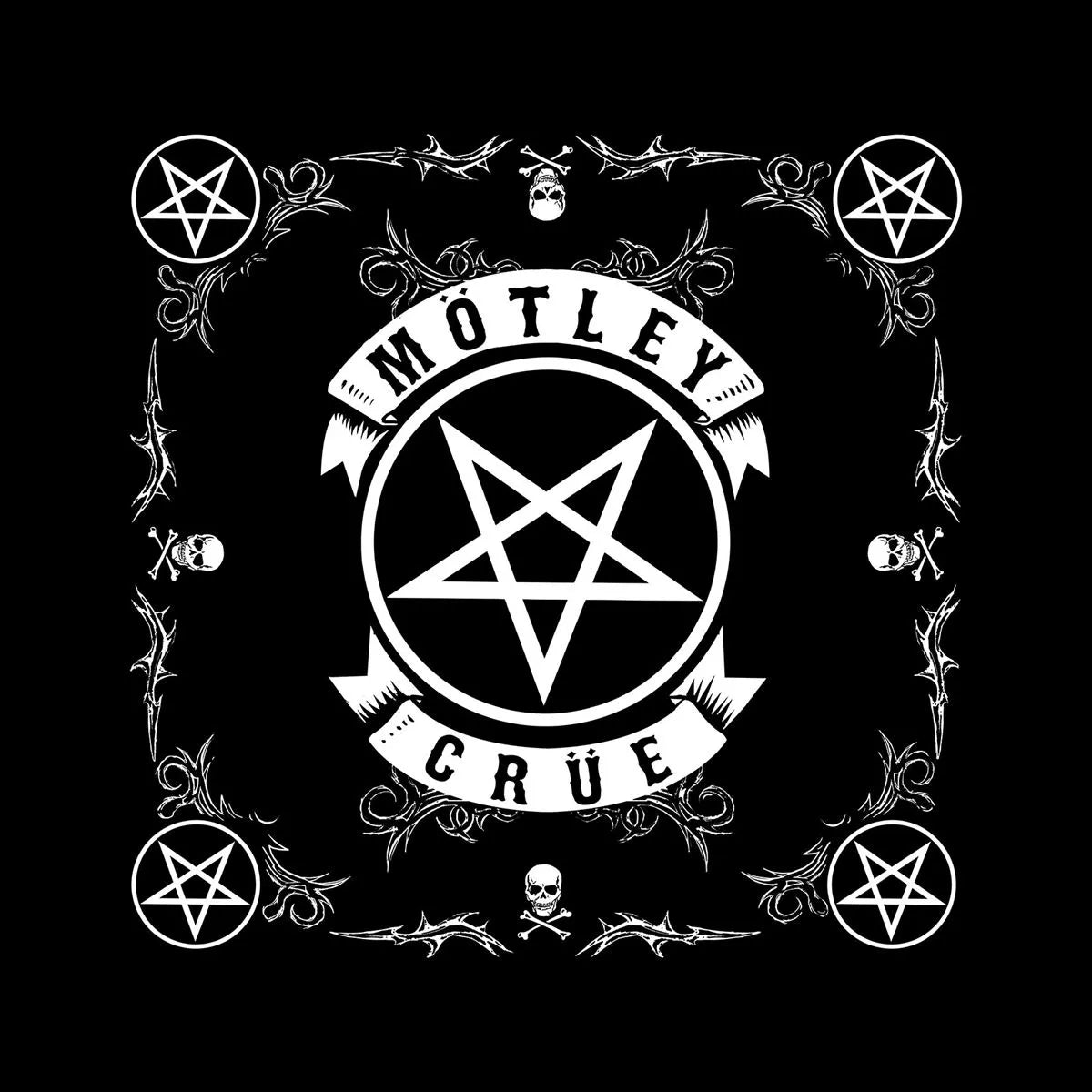 Mötley Crüe Bandana -  Pentagram 