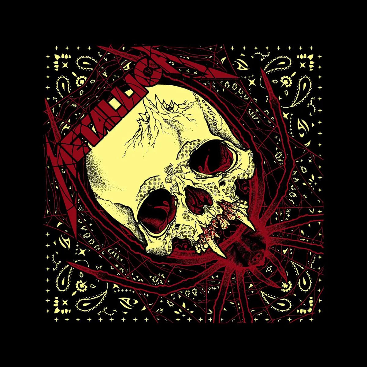Metallica Bandana -  Spider Skull 