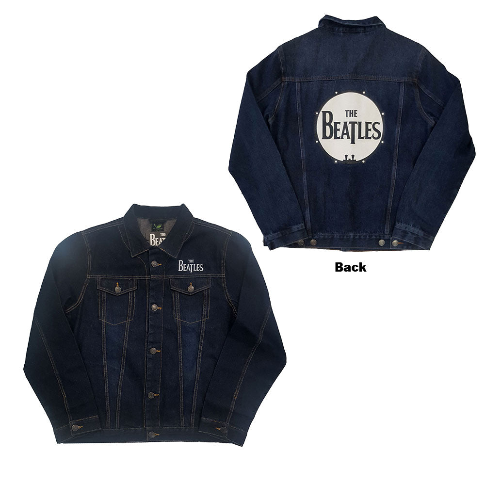 The Beatles Denim Jacket - Drum Logo (With Back Print)