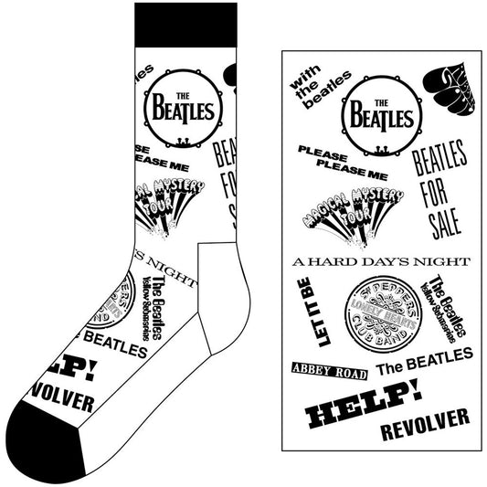 The Beatles White Socks - Albums Monochrome