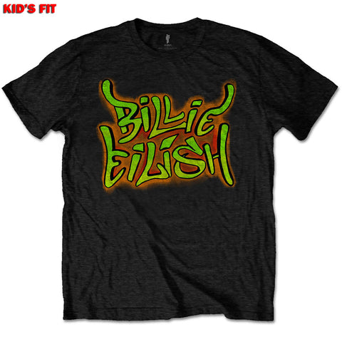 Billie Eilish Kids Youth T Shirt - Graffiti