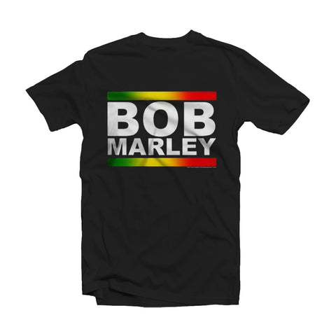 Bob Marley T Shirt - Rasta Band Block
