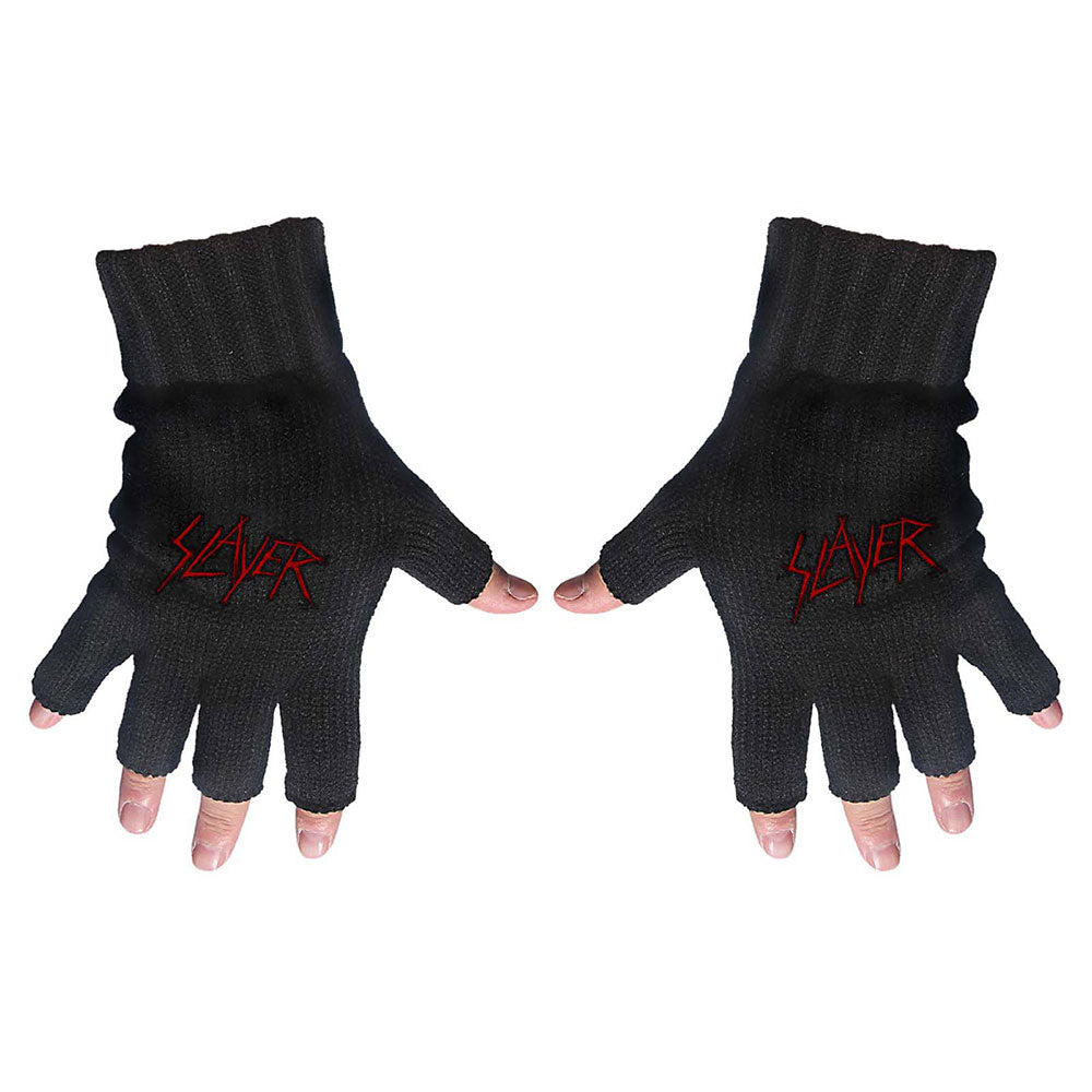 Slayer Gloves - Scratched Logo