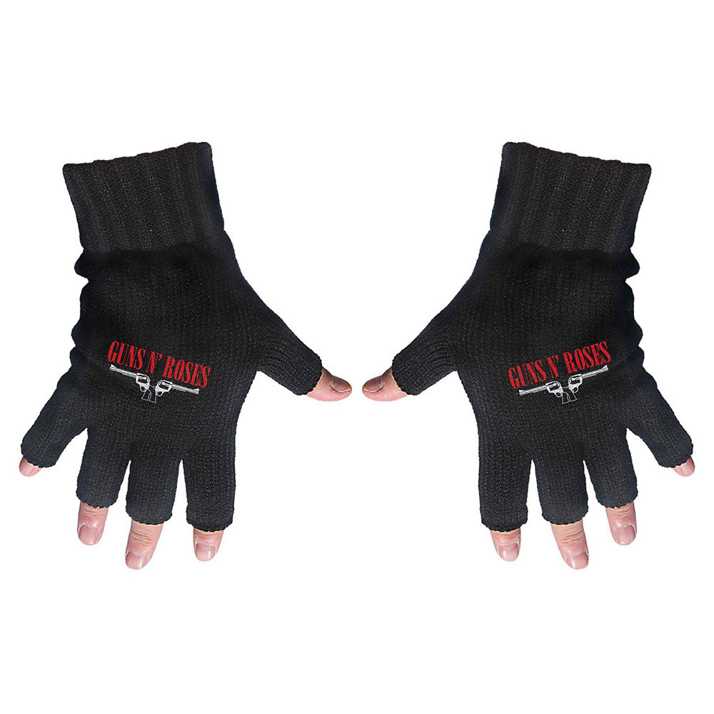 Guns N' Roses Gloves - Logo & Pistols