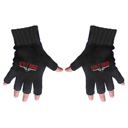 Guns N' Roses Gloves - Logo & Pistols