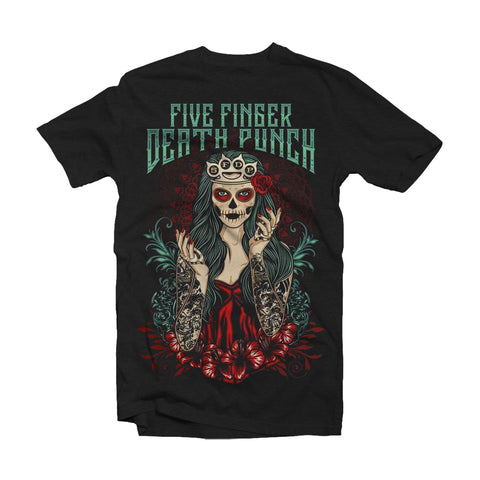 Five Finger Death Punch T Shirt - Lady Muerta