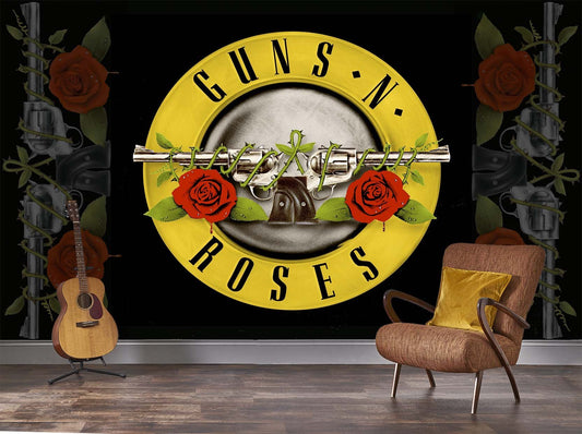 Rock Roll Guns N' Roses Mural - Bullet