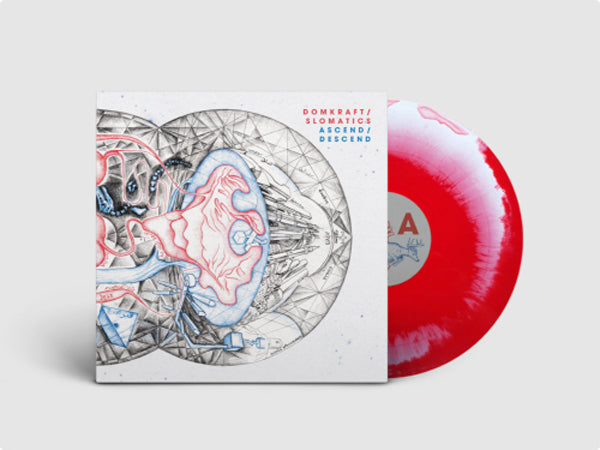 Domkraft / Slomatics LP - Ascend / Descend (Red/White Vinyl) | Buy Now For 49.99