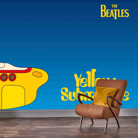 Rock Roll The Beatles Mural - 4m X 2.5m - Yellow Submarine Film