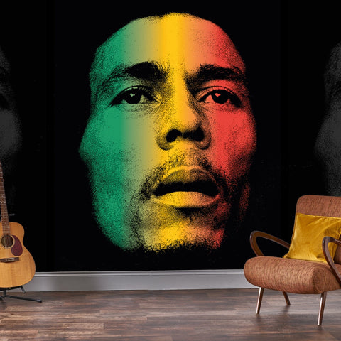 Rock Roll Bob Marley Mural - 4m X 2.5m - Face