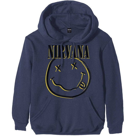 Nirvana Hoodie - Inverse Smiley (Navy Blue)