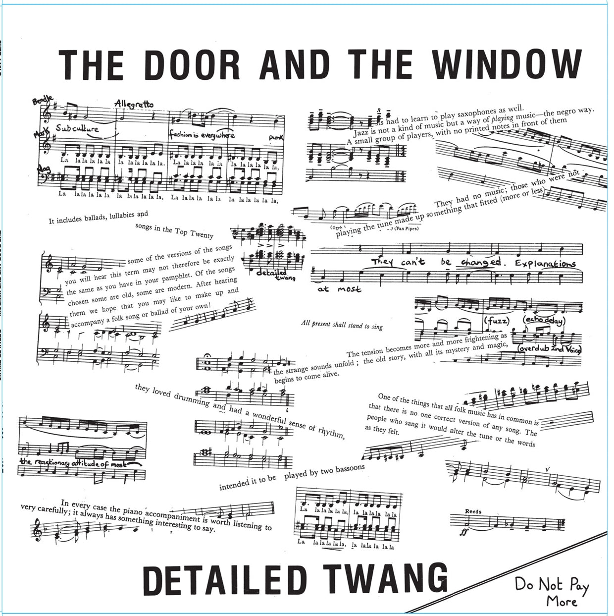  The Door And The Window LP - Detailed Twang | Buy Now For 21.99