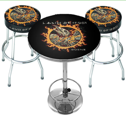 Harley davidson bar stool and table set online
