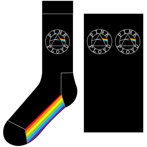 Pink Floyd Black Socks - Spectrum Sole