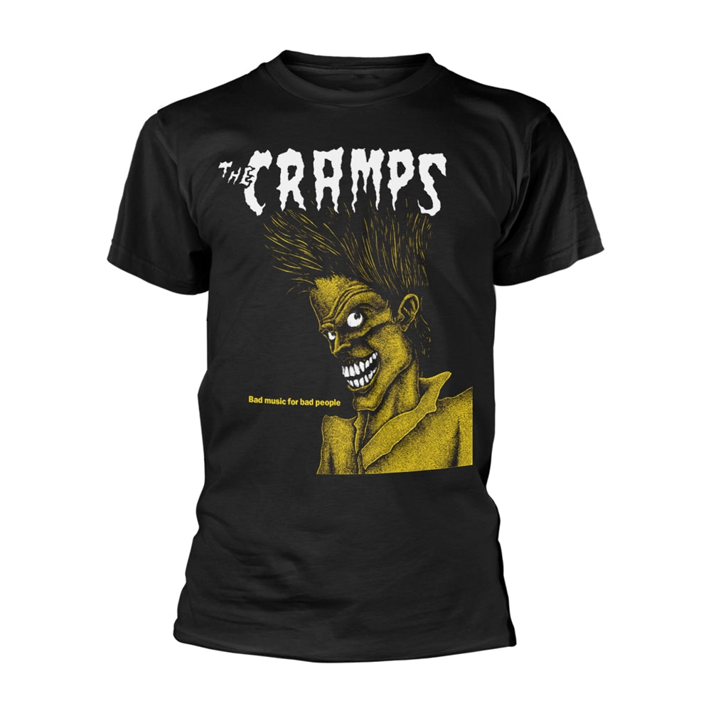  The Cramps T Shirt - Bad Music For Bad People (Black) | Buy Now For 24.99