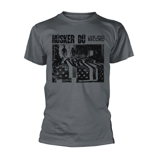 Husker Du T Shirt - Land Speed Record (Charcoal) | Buy Now For 24.99