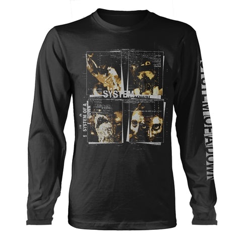 System Of A Down Long Sleeve T Shirt - Face Boxes