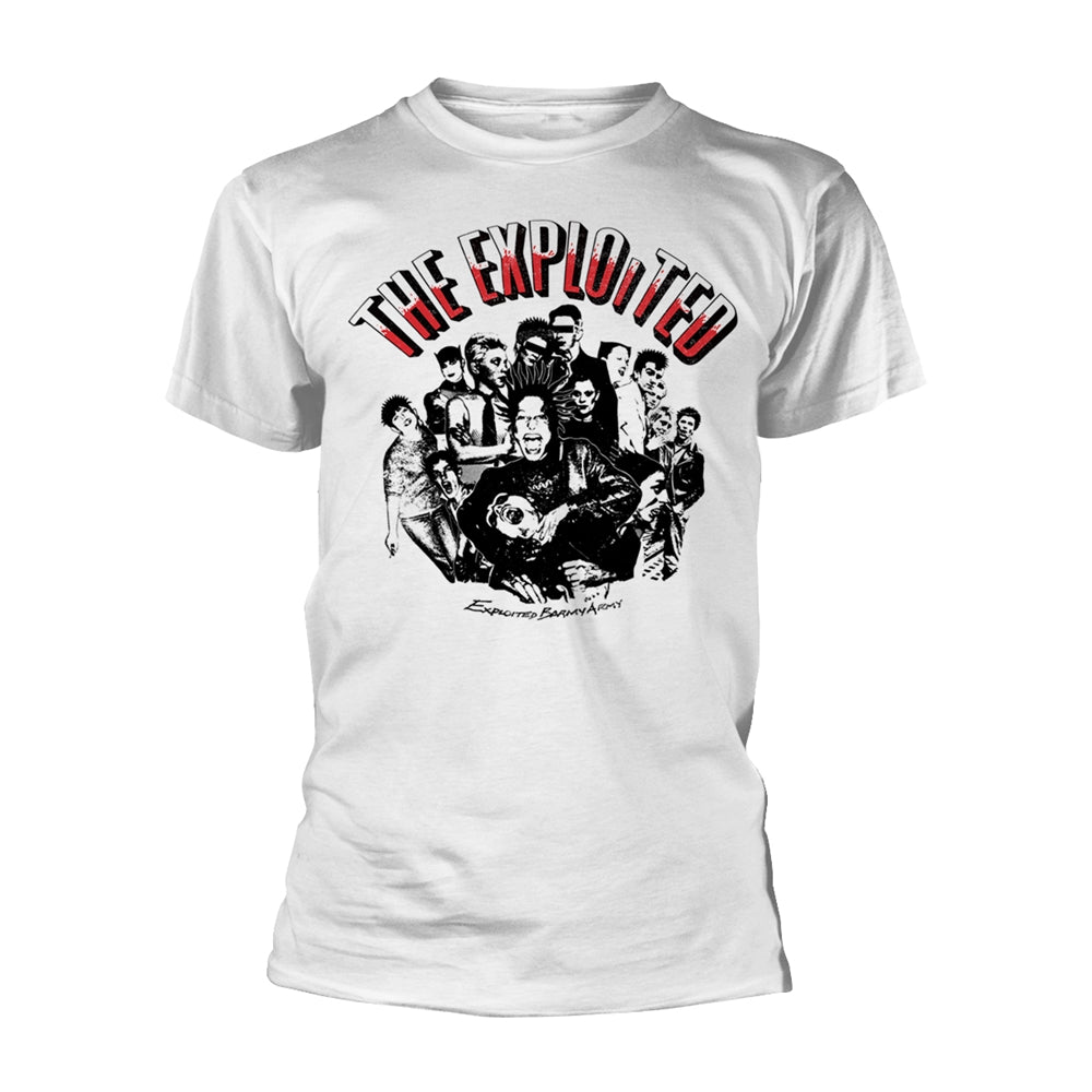  The Exploited T Shirt - Barmy Army (White) | Buy Now For 24.99