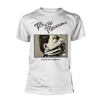 Toxic Reasons T Shirt - God Bless America (White)