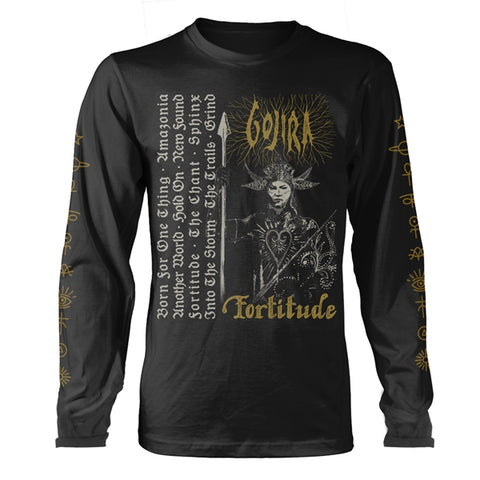 Gojira Long Sleeve T Shirt - Fortitude Tracklist (Organic Cotton)