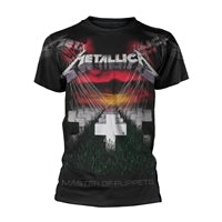 Metallica T Shirt - Puppets Faded (All Over)