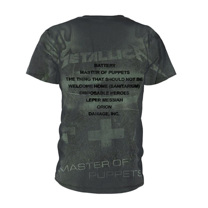 Metallica T Shirt - Master Of Puppets (All Over)