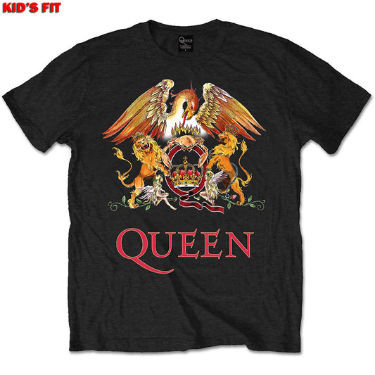 Queen Kids Youth T Shirt - Classic Crest