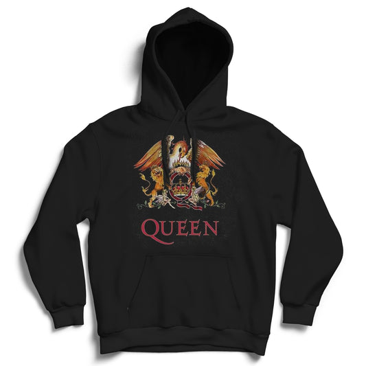 Queen Hoodie - Classic Crest Black