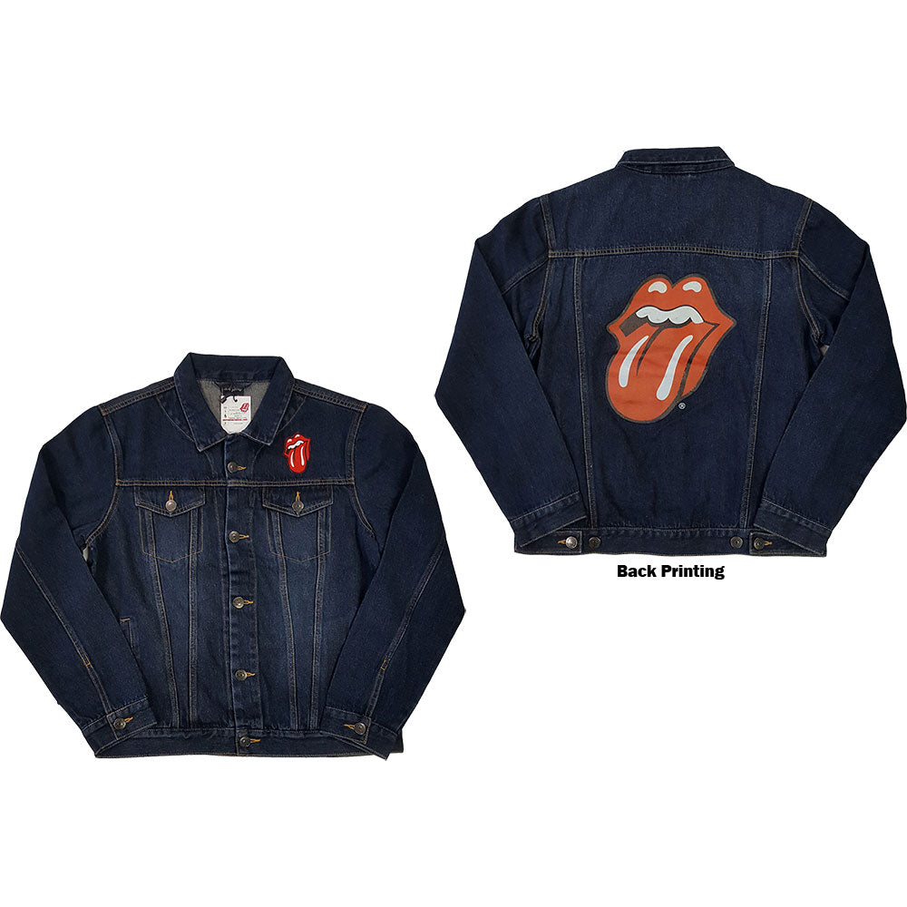 The Rolling Stones Denim Jacket - Classic Tongue (With Back Print)