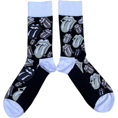 The Rolling Stones Black Socks - Classic Tongue