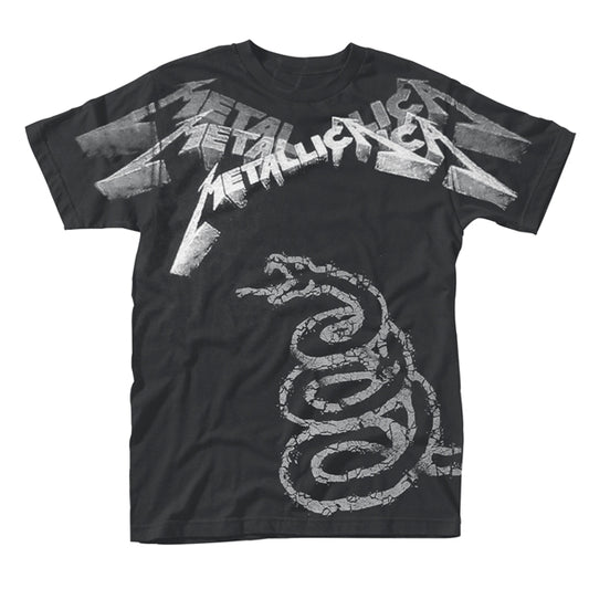 Metallica T-Shirt - Black Album Faded (All Over)