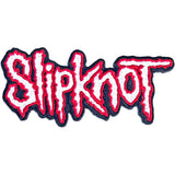 Slipknot Patch - Cut-Out Logo Red Border Woven Patch