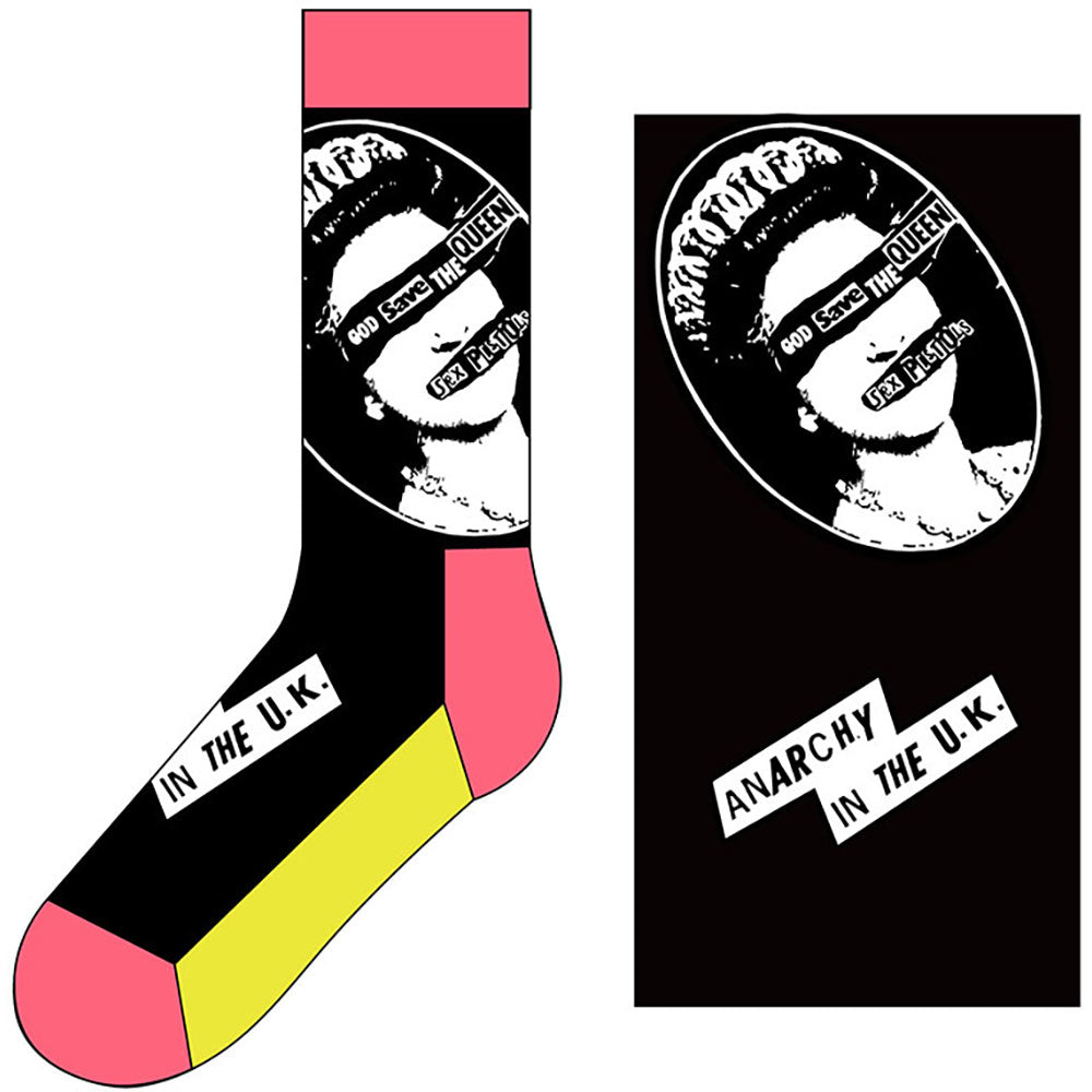 The Sex Pistols Black Socks - God Save The Queen