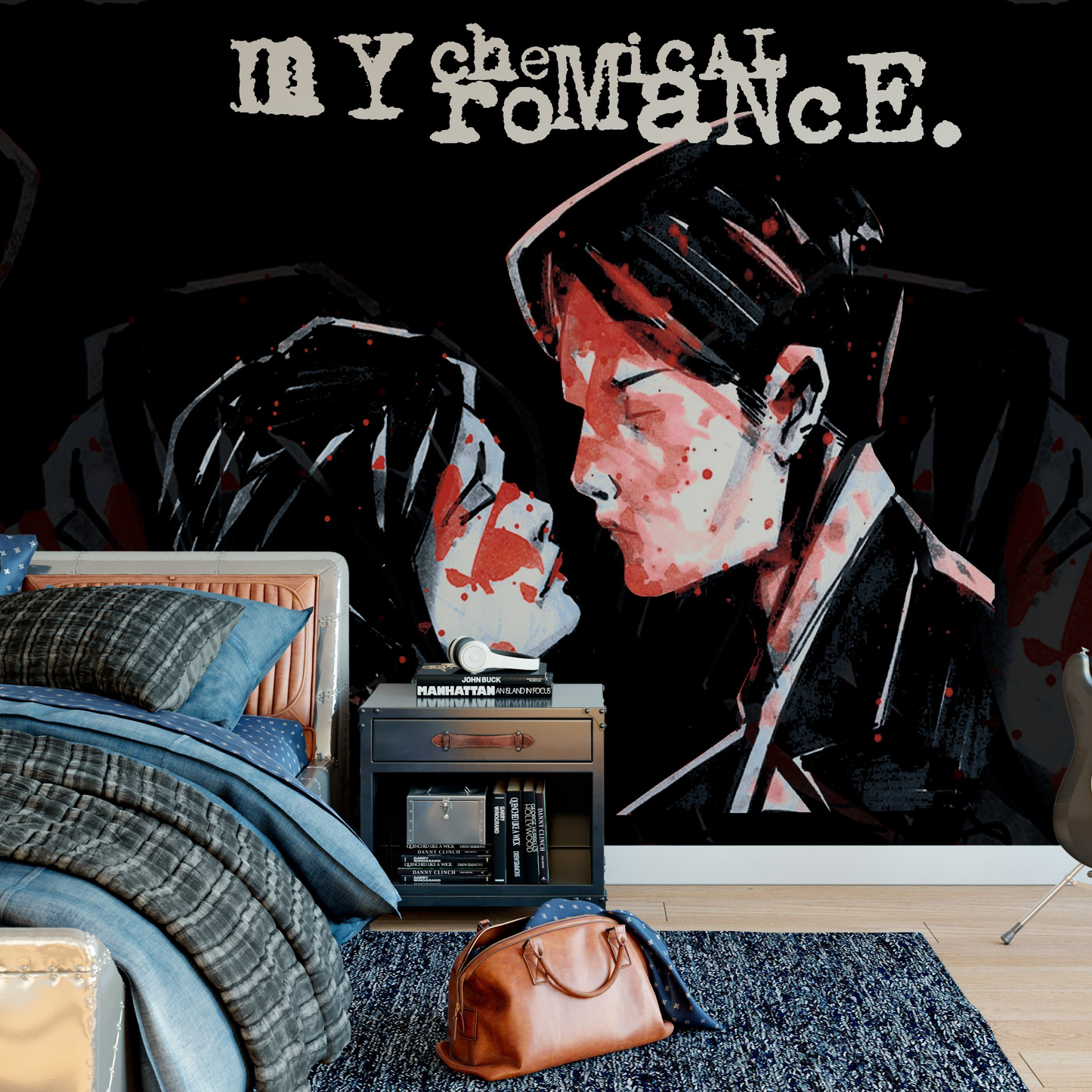 Rock Roll My Chemical Romance Mural - Three Cheers For Sweet Revenge
