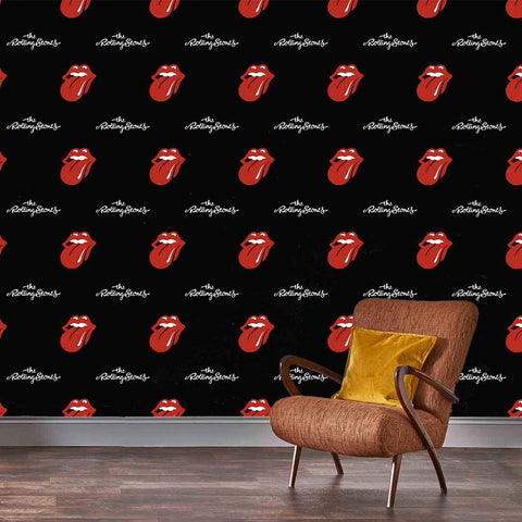 Rock Roll The Rolling Stones Wallpaper Per 10m x 500mm Roll - Tongue