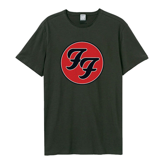 Foo Fighters   T Shirt -  Double F Logo Amplified Vintage | Buy Now For 29.99
